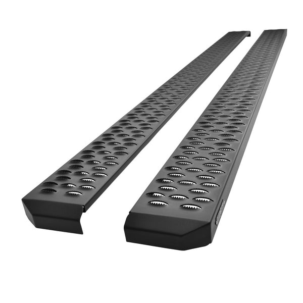 Westin Grate Steps Running Boards 90 in - Textured Black - 27-74745 for 1999-2024 Ford F 250 - front view