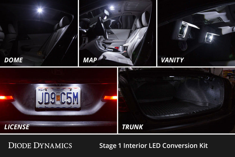 Diode Dynamics 16-22 Toyota Prius Interior LED Kit Cool White Stage 1 - DD0583 by Diode Dynamics - close-up