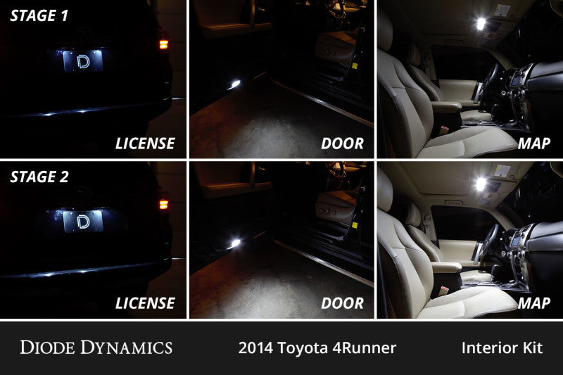Diode Dynamics 10-24 Toyota 4Runner Interior LED Kit Cool White Stage 2 - DD0500