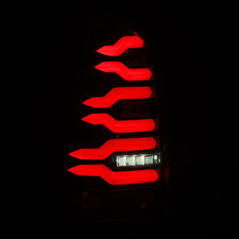 AlphaRex 03-09 Toyota 4Runner LUXX-Series LED Tail Lights- Black - 690070