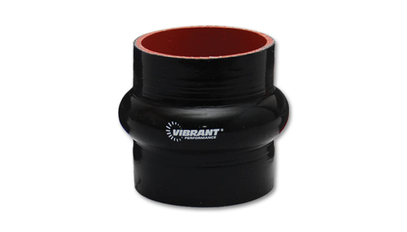 Vibrant Silicone  Hump Hose Coupler 2.375in ID x 3.00in Long - Black - 19680