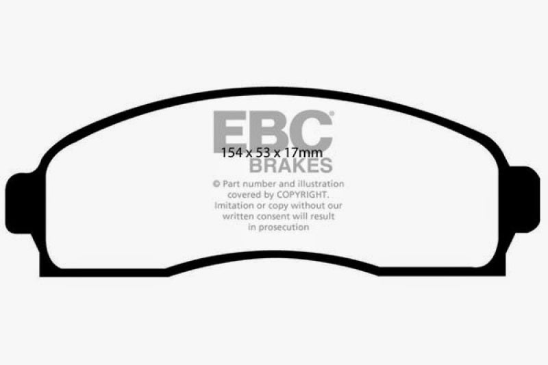 EBC 03-06 Chevrolet Equinox 3.4 Greenstuff Front Brake Pads - DP61617