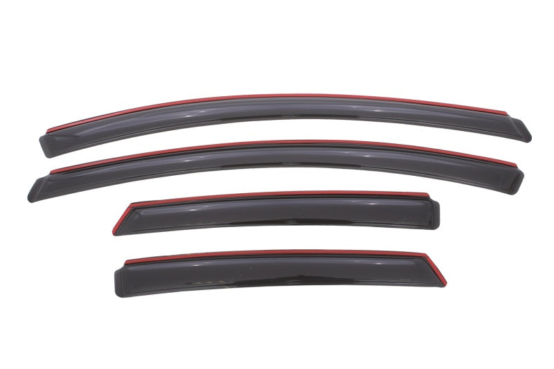 AVS 12-18 Ford Focus Ventvisor In-Channel Front &amp; Rear Window Deflectors 4pc - Smoke - 194373
