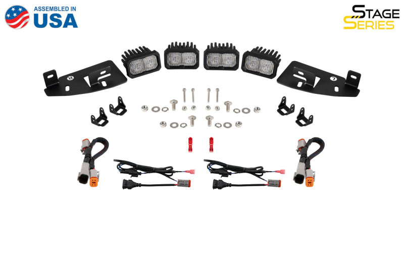 Diode Dynamics SSC2 LED Fog Pocket Kit for 2019-Present Ram - White Sport - DD7622