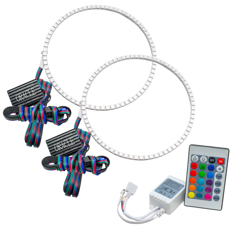 Oracle Jeep Wrangler 07-17 Halo Kit - ColorSHIFT w/ Simple Controller SEE WARRANTY - 2665-504