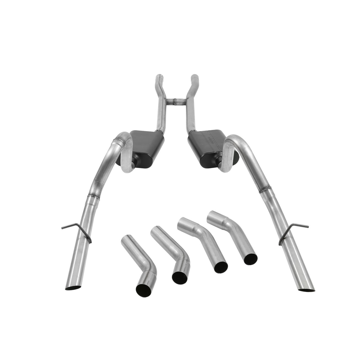 Flowmaster American Thunder Crossmember-Back Exhaust System - 1964-1966 Ford Mustang - Stainless Steel - 817273 - 6
