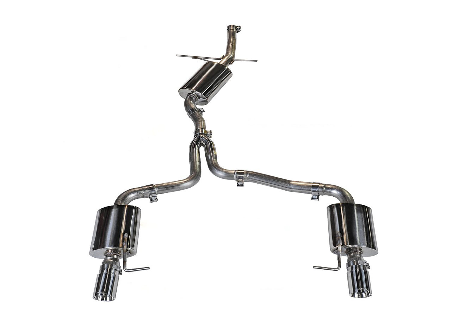 AWE Tuning Audi B8.5 All Road Touring Edition Exhaust - Dual Outlet Polished Silver Tips - 3015-32016