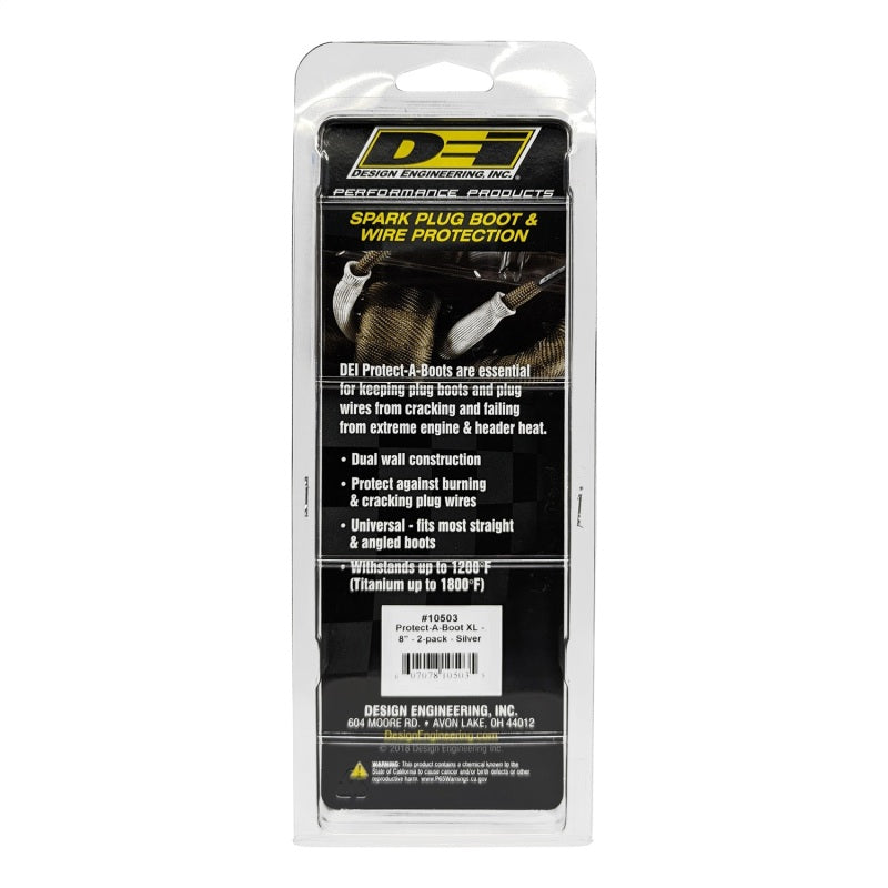 DEI Protect-A-Boot XL - 8in - 2-pack - Silver - 10503
