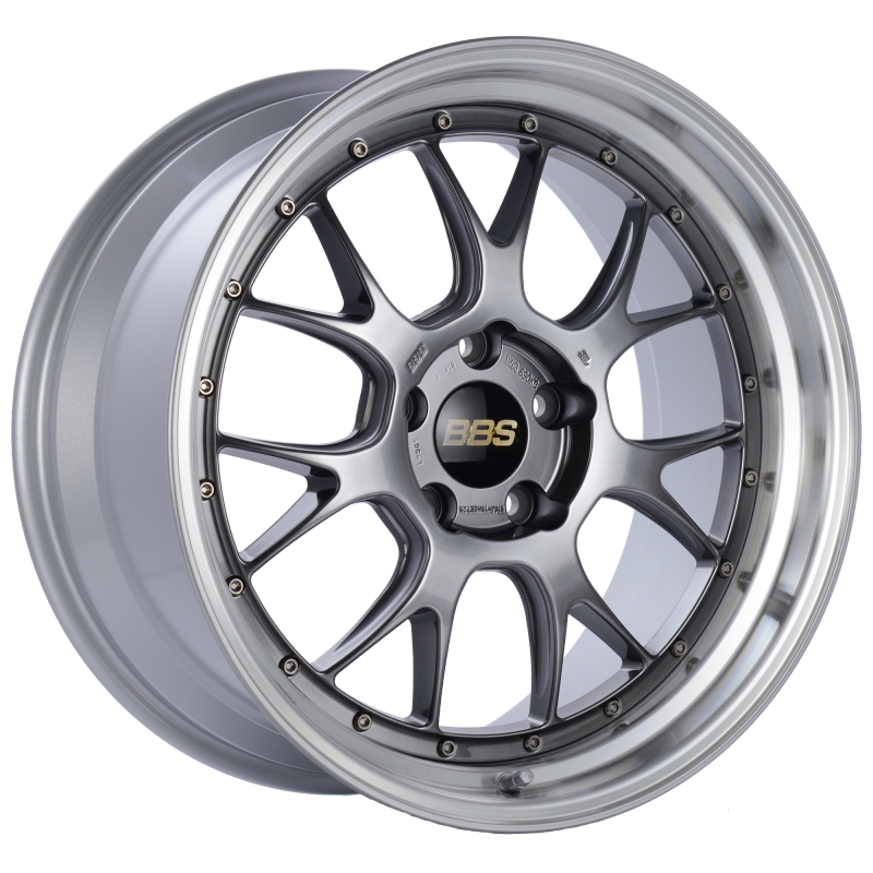 BBS LM-R 19x9.5 5x120 ET25 Diamond Black Center Diamond Cut Lip Wheel -82mm PFS/Clip Required - LM305DBPK