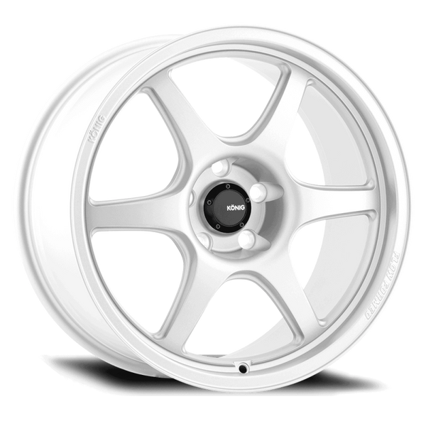 Konig Hexaform 18X8.5 5X112 ET43 Gloss White Flow Formed - HF8851243W by Konig