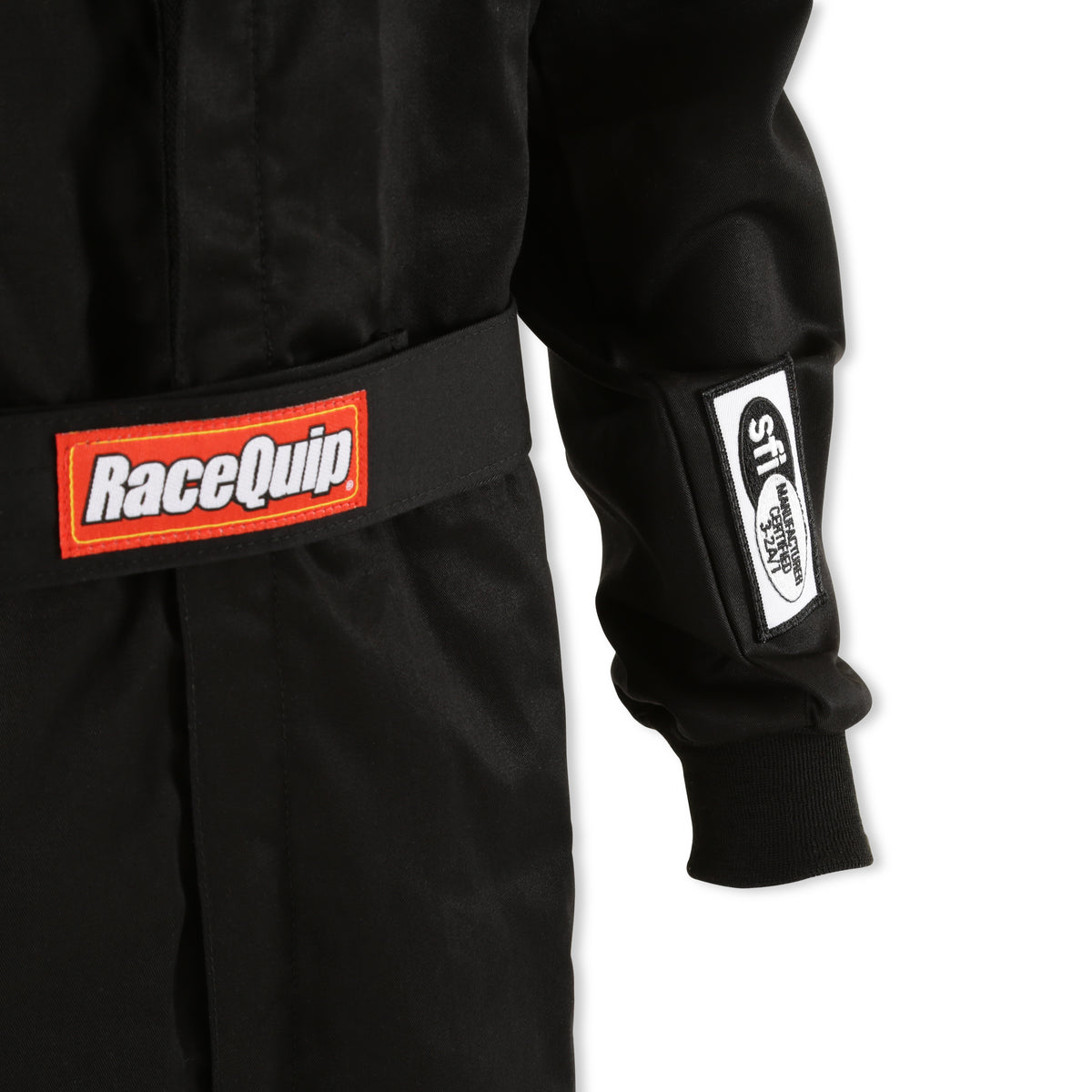RaceQuip Black SFI-1 1-L Suit - Large