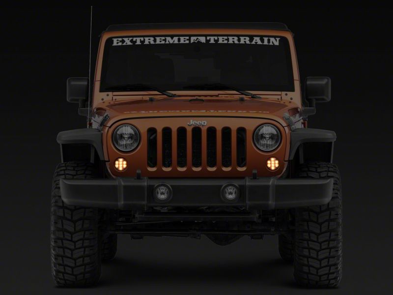 Raxiom 07-18 Jeep Wrangler JK Axial Series LED Front Turn Signals- Clear - J119944