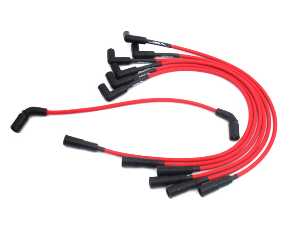 JBA 96-05 GM 4.3L Full Size Truck Ignition Wires - Red - W0842 for 1996-2005 Chevrolet Blazer - front view