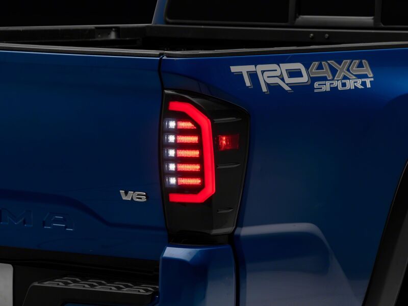 Raxiom 16-23 Toyota Tacoma Axial Series LED Tail Lights- Black Housing- Smoked Lens - TT36288 - additional view 7