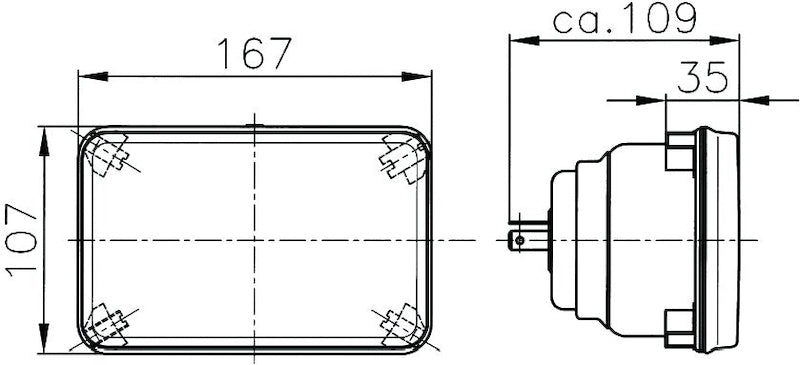 Hella Headlamp EINS FH GN MGS12 1KB - 003177821