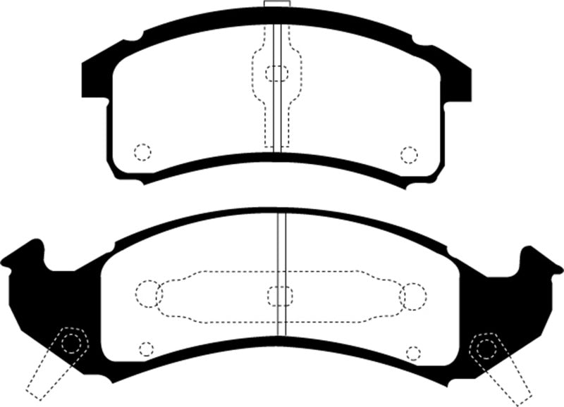 EBC 92-93 Buick Le Sabre (FWD) 3.8 Ultimax2 Front Brake Pads - UD505
