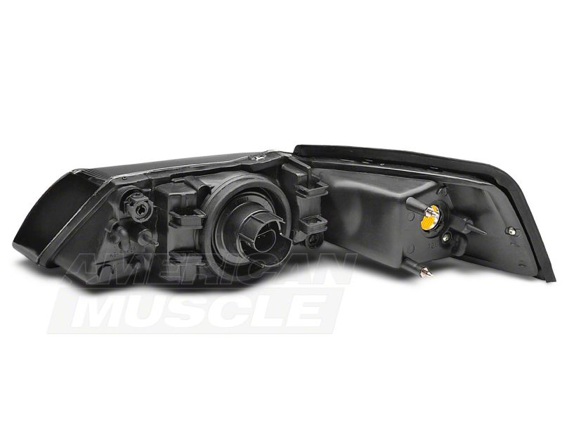 Raxiom 99-04 Ford Mustang Axial Series OE Style Headlights- Chrome Housing (Clear Lens) - 42011
