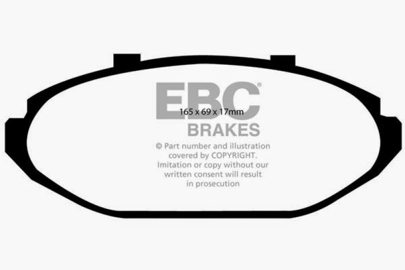 EBC 98-02 Ford Crown Victoria 4.6 (Phenolic PisTons) Ultimax2 Front Brake Pads - UD748