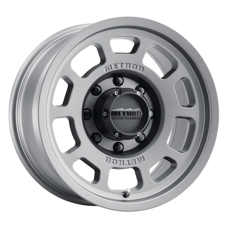 Method MR705 17x8.5 0mm Offset 8x170 130.81mm CB Titanium Wheel - MR70578587800
