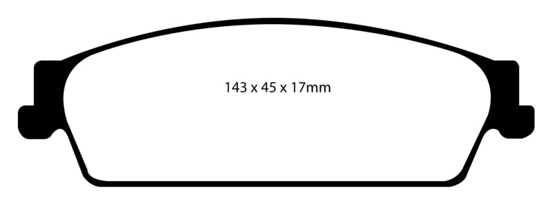 EBC 09-14 Cadillac Escalade 6.0 Hybrid Ultimax2 Rear Brake Pads - UD1194
