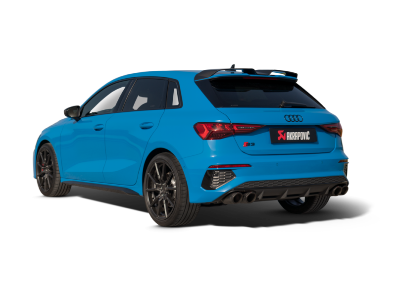 Akrapovic 2021+ Audi S3 Sportback (8Y) Evolution Line Cat Back (Titanium) w/Carbon Tips - S-AU/TI/17H