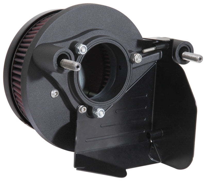 K&amp;N 17-18 Harley Davidson Road Glide Hammer Black Street Metal Intake System - RK-3954B