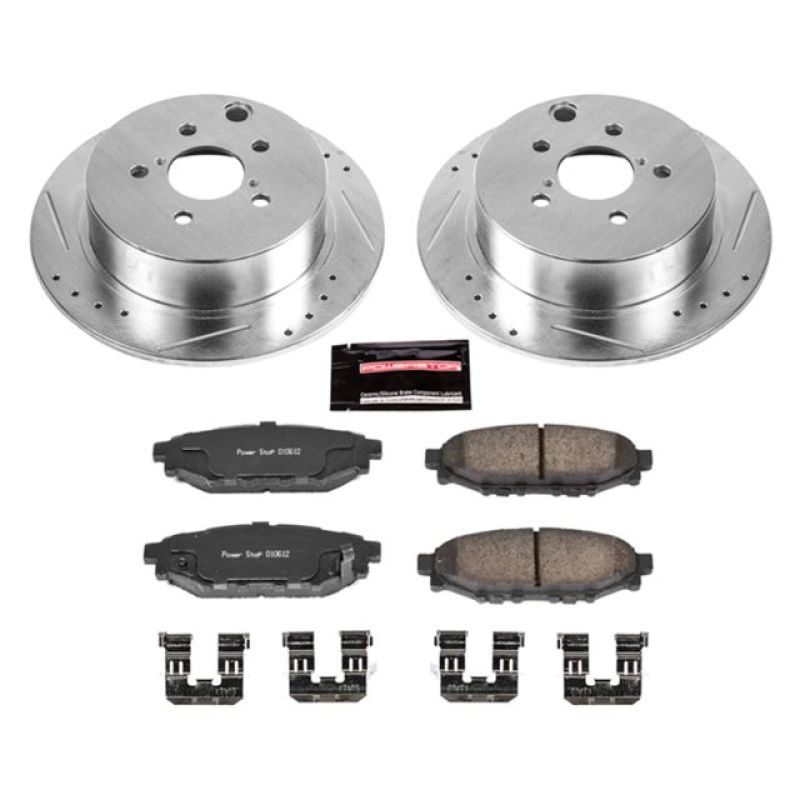 Power Stop 16-18 Subaru Crosstrek Rear Z23 Evolution Sport Brake Kit - K6107