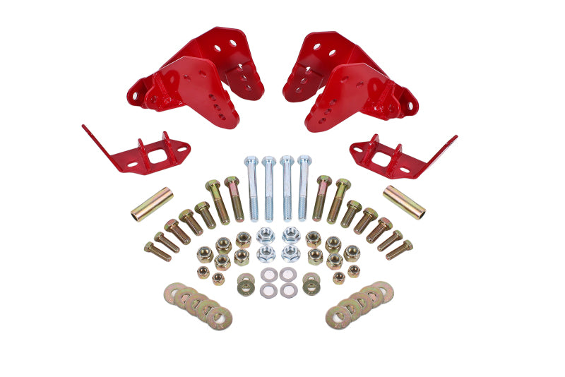 BMR 78-87 G-Body Rear Coilover Conversion Kit w/ Control Arm Bracket - Red - CCK007R by BMR Suspension