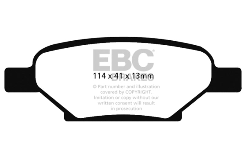 EBC 04-06 Chevrolet Cobalt 2.0 Supercharged Redstuff Rear Brake Pads - DP31704C