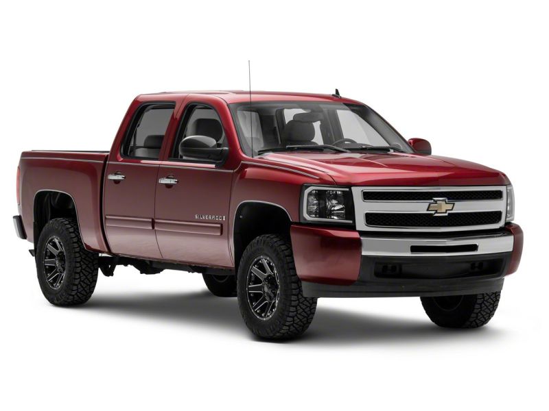 Raxiom 07-13 Chevrolet Silverado 1500 Axial Series Headlights w/ LED Bar- Blk Housing (Clear Lens) - S138003