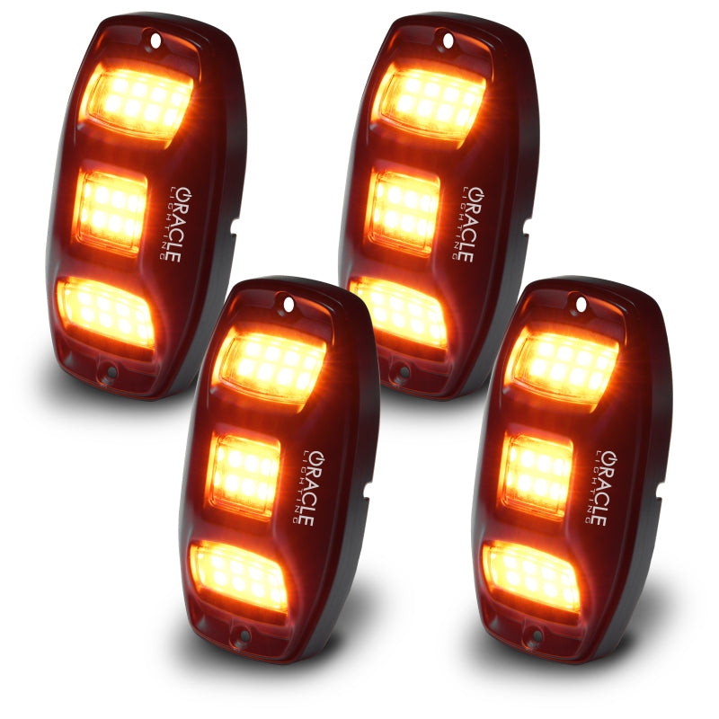 Oracle Underbody  RGB+W Wheel Well Rock Light Kit - 4 PCS - ColorSHIFT SEE WARRANTY - 5895-339