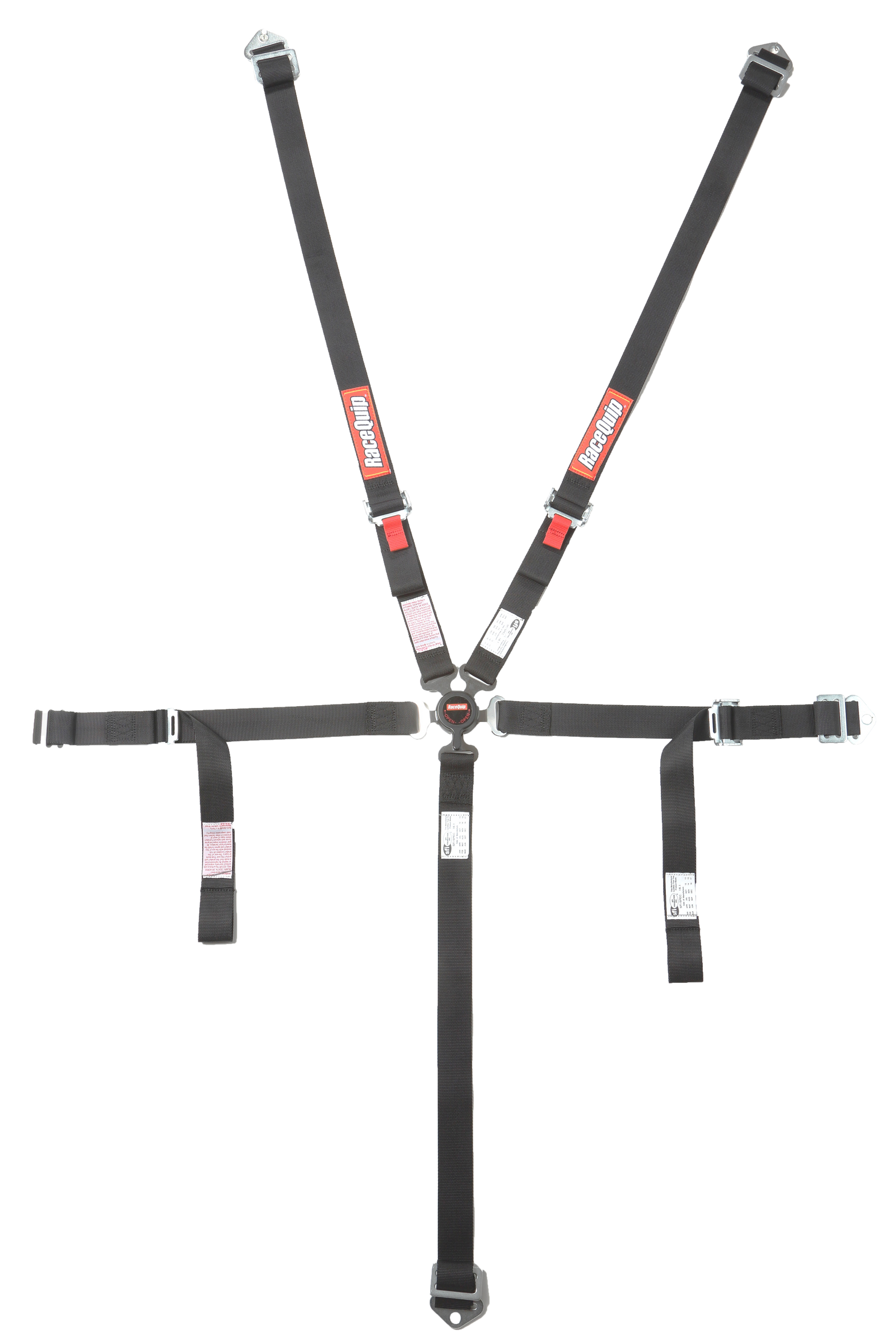 RaceQuip Black JR. CAMLOCK 5pt Seat Belt