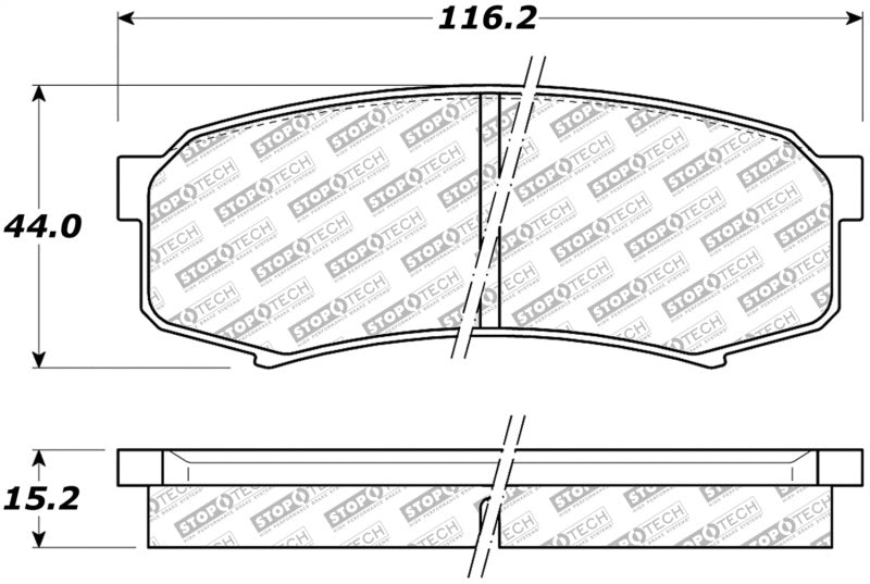 StopTech Street Select Brake Pads - Front - 305.06060