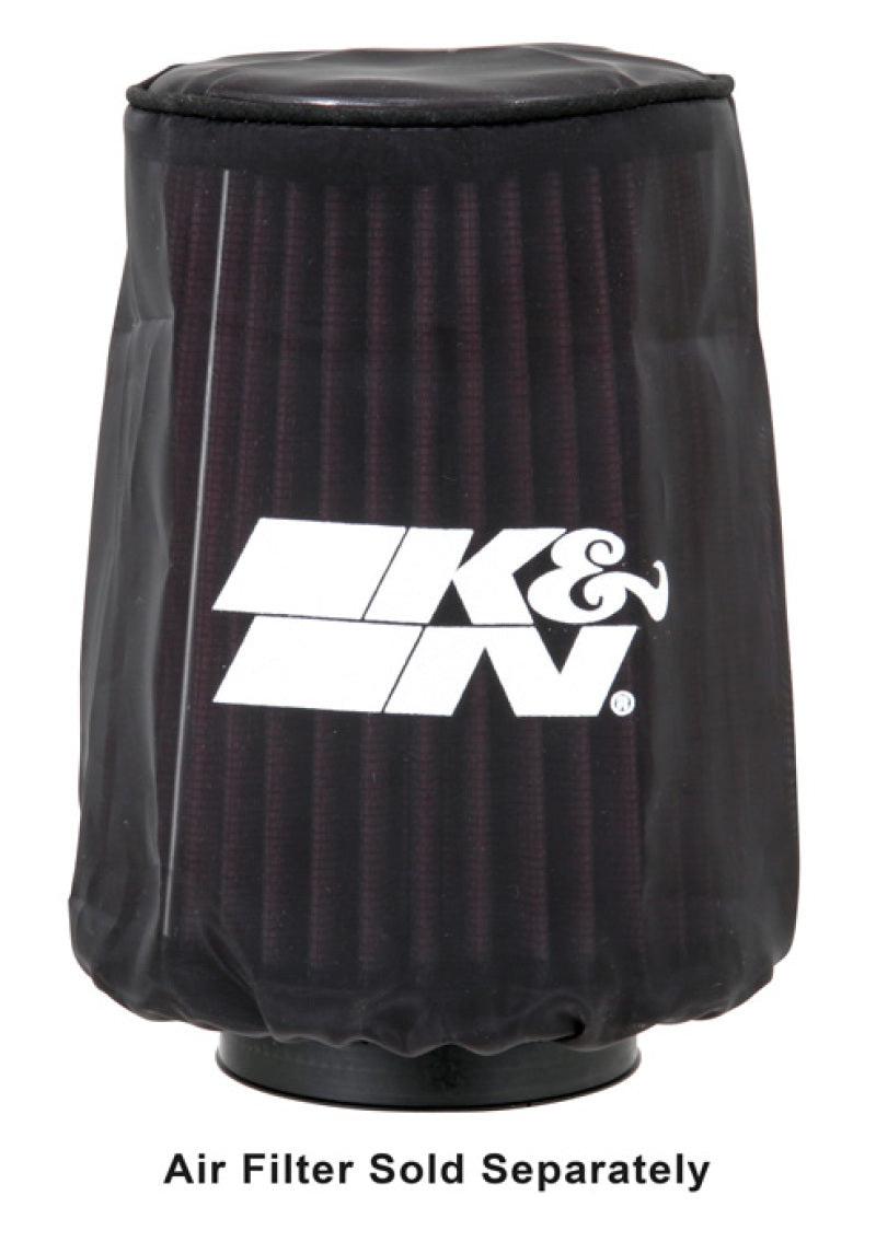 K&amp;N 4.5in Base ID x 3.5in Top ID x 6in H - Black - Round Tapered - DryCharger Air Filter Wrap - RC-5062DK