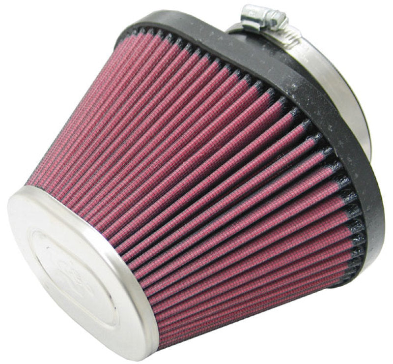 K&amp;N Universal Chrome Filter-Oval Tapered 4in Flg ID x 5.375in Base O/S W x 3.313in Top O/S W - RC-1680
