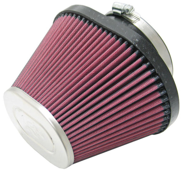 K&N Universal Chrome Filter-Oval Tapered 4in Flg ID x 5.375in Base O/S W x 3.313in Top O/S W - RC-1680 by K&N Engineering - f