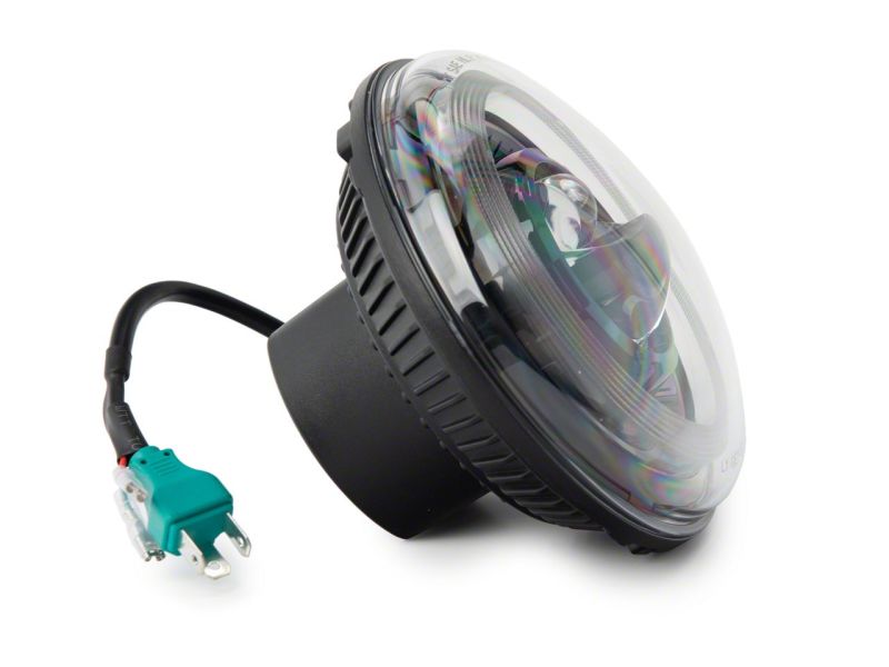 Raxiom 07-18 Jeep Wrangler JK Axial Series 7-In Dragon Eye LED Headlights- Blk Housing (Clear Lens) - J167194