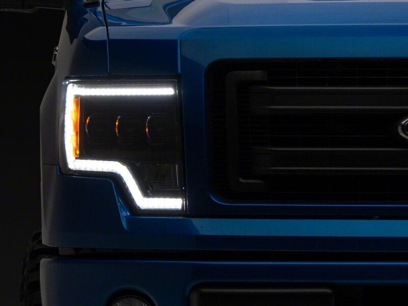 Raxiom 09-14 Ford F-150 CXR Series LED Projector Headlights- Black Housing- Clear Lens - T593907 - close-up view 9