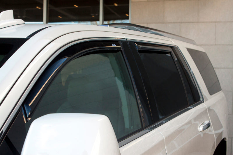 AVS 07-14 Cadillac Escalade Ventvisor In-Channel Front &amp; Rear Window Deflectors 4pc - Smoke - 194415