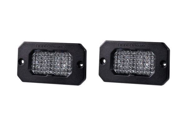 Diode Dynamics Stage Series 2 In LED Pod Sport - White Flood Flush ABL (Pair) - DD6427P by Diode Dynamics - front view
