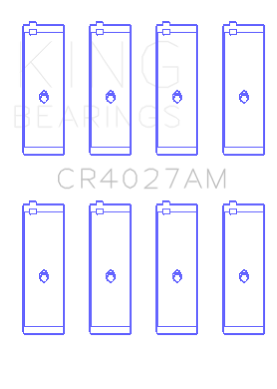 King Engine Bearings Toyota 3E (Size +1.0mm) Connecting Rod Bearing Set - CR4027AM1.0