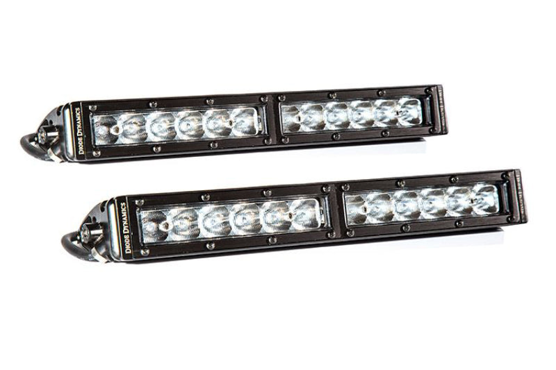 Diode Dynamics 12 In LED Light Bar Single Row Straight Clear Driving (Pair) Stage Series - DD5015P