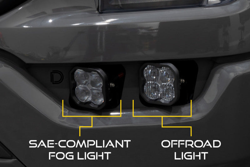 Diode Dynamics 21-22 Ford F-150 SS3 LED Fog Pocket Kit - Yellow Max - DD7315