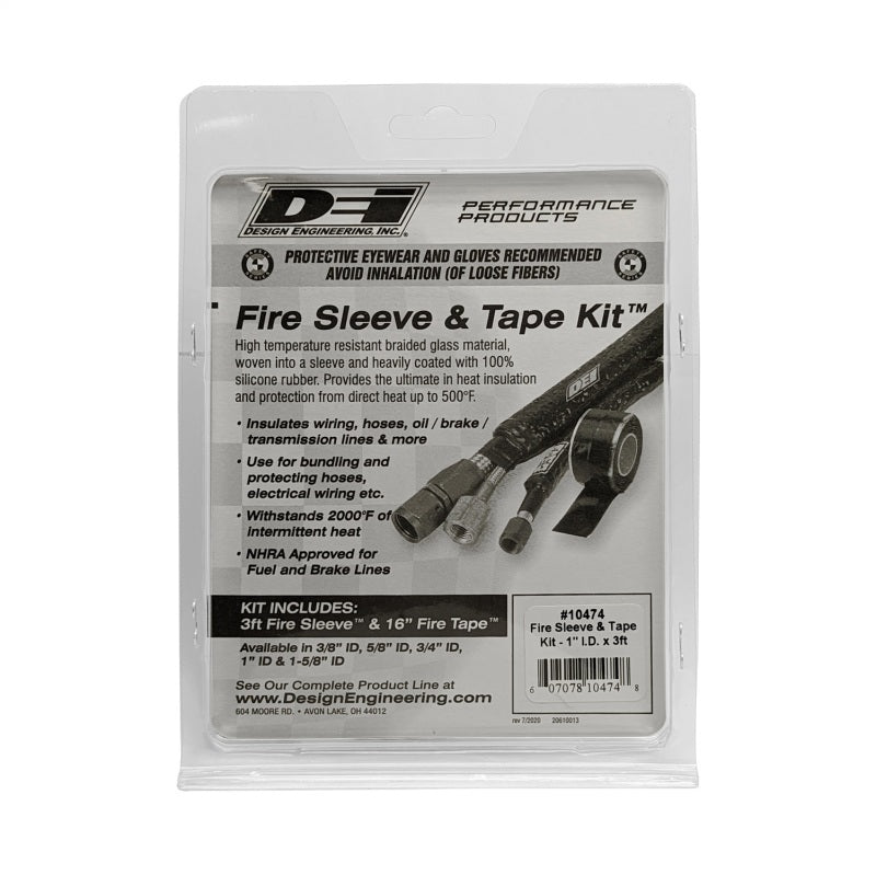 DEI Fire Sleeve and Tape Kit 1in I.D. x 3ft - 10474
