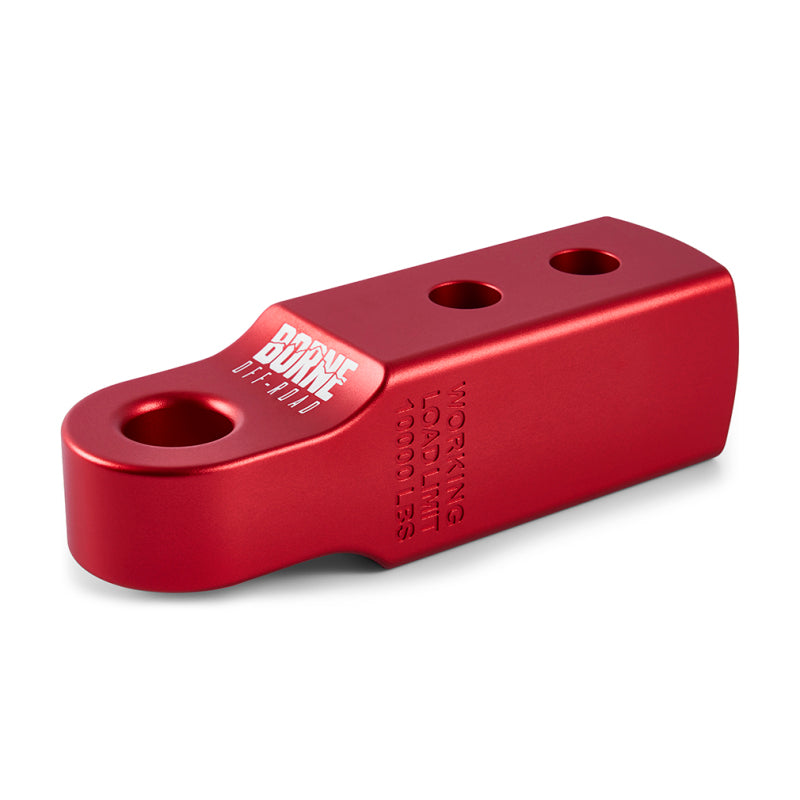 Borne Off-Road CNC Hitch Receiver Shackle 2in Red - BNHR-2-RD by Borne Off-Road - detail view
