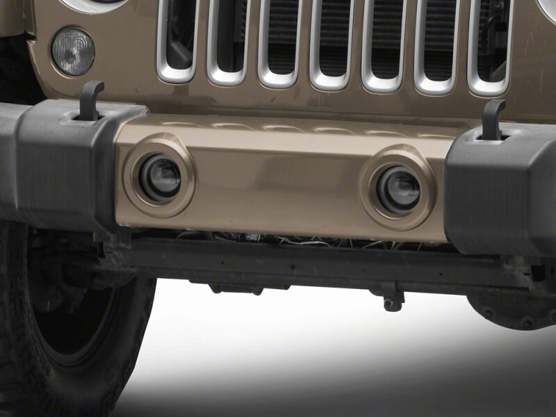 Raxiom 07-18 Jeep Wrangler JK V2 LED Switchback Fog Lights with Amber Turn Signal and Halo Rings - J238999 - close-up view 8