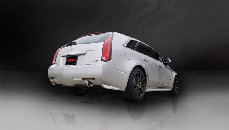 Corsa 2011-2014 Cadillac CTS Wagon V 6.2L V8 Polished Sport Axle-Back Exhaust - 14948