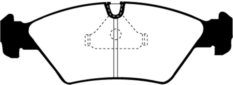 EBC 85-86 BMW 524 TD 2.4 TD (E28) Greenstuff Front Brake Pads - DP2414