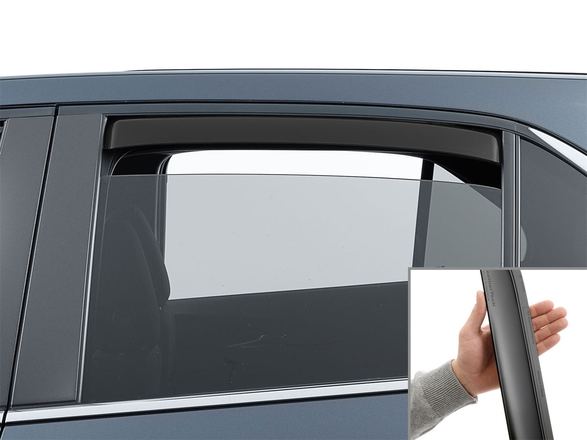 Weathertech - Side Window Deflector - Rear Matte Black Tint - 81869IMB