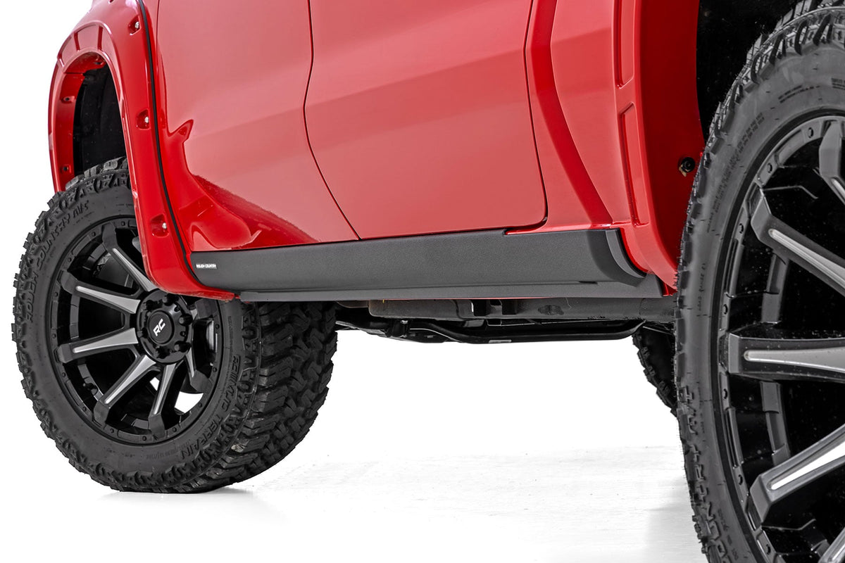 Rough Country - Trail Cladding - Rocker Sill Plates - Chevy Silverado 1500 2WD/4WD (19-25) - TC13021 by Rough Country - close